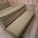 72" Green Silver Sofa Lounge Bench, Davis Furniture